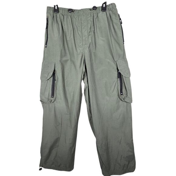 OPS Other - OPS Cargo Pants Men L Green Nylon All Terra Activewear Zip Pockets Hiking Trail